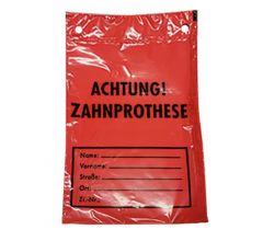 Zahnprotesenbeutel rot